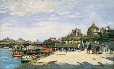 The Pont des Arts Paris - Pierre Auguste Renoir 1867 - 68